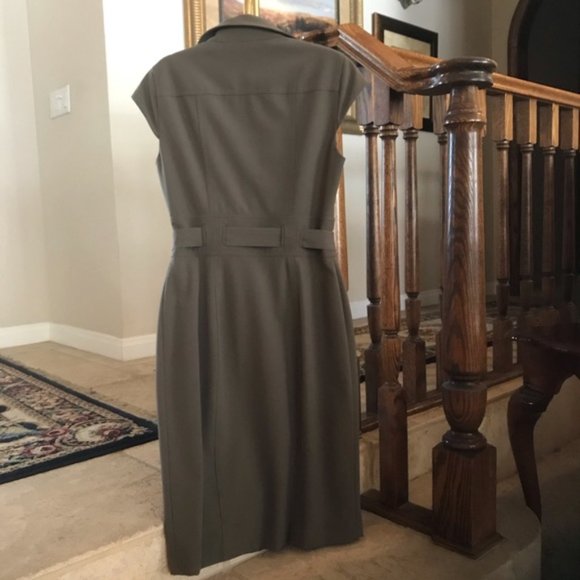 Calvin Klein Collared Button Up Career Work Dress - Picture 3 of 6